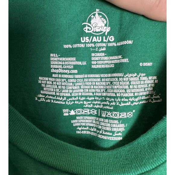 Disney Parks St Patrick’s Day Good Luck Charm Mickey Mouse Green T-Shirt, Large - Picture 4 of 4